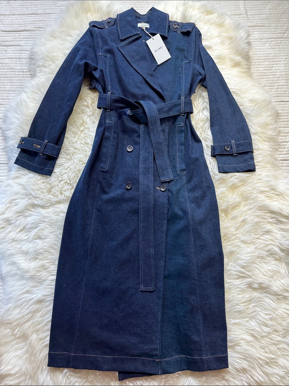 DL1961 Trench Coat Cromer Denim Jacket